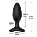 Lovense HUSH 2 Telefon ve Bluetooth Kontrollü Anal Plug 1.5″ 4