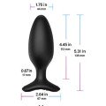 Lovense HUSH 2 Telefon ve Bluetooth Kontrollü Anal Plug 1.75″ 4