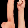 LoveToy Çift Katmanlı Platinyum Silikon Realistik Dildo 28 cm 2