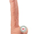 LoveToy Çift Katmanlı Platinyum Silikon Realistik Dildo 28 cm 1