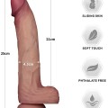 Lovetoy 10” Sliding Skin Pro II Dual Layer Silicone Dong 25cm 3