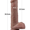 Lovetoy 8” Dual Layered Silicone Sünnetsiz Realistik Penis 20.5 cm 3