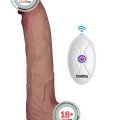 Lovetoy 10″ Vibrating Sliding Skin Pro II Silicone Dong 25cm 1