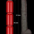 Lovetoy 14.5” Dual Layered Bendable Silicone Cock XXL Dildo 37.5cm 6