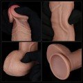Lovetoy 9” Dual Layered Silicone Realistik Dildo 23.5 cm Ek Resim