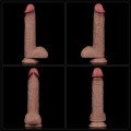Lovetoy 9” Dual Layered Silicone Realistik Dildo 23.5 cm 4