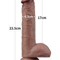 Lovetoy 9” Dual Layered Silicone Realistik Dildo 23.5 cm 3