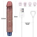 Lovetoy 9″ REAL SOFTEE Titreşimli Şarjlı Et Dokusunda Vibratör 22.8 cm 3