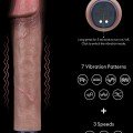 Lovetoy 9″ REAL SOFTEE Titreşimli Şarjlı Et Dokusunda Vibratör 22.8 cm 4