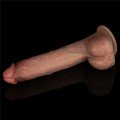 Lovetoy 9” Sliding Skin Pro Dual Layer Silicone Dong 23.7cm 5