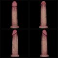 Lovetoy 9” Sliding Skin Pro II Dual Layer Silicone Dong 22.7cm 5