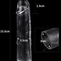 LoveToy Flawless Şeffaf Penis Kılıfı 2.5 cm Uzatmalı 2
