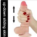 LoveToy Sliding Çift Katmanlı Realistik Dildo 17.5 cm 3