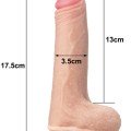 LoveToy Sliding Çift Katmanlı Realistik Dildo 17.5 cm 5