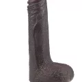 LoveToy Sliding Çift Katmanlı Realistik Dildo 17.5 cm Siyah 2