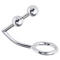 Stainless Steel Penis Halkalı Anal Plug Çift Boğumlu 2