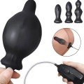 4 Farklı Silikon Plug’lı Şarjlı Titreşimli Şişirilebilir Anal Set 4