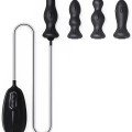 4 Farklı Silikon Plug’lı Şarjlı Titreşimli Şişirilebilir Anal Set Ek Resim