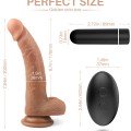 İçi Dolu Titreşimli Uzaktan Kumandalı Belden Bağlamalı Penis 20 cm 5