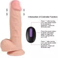 SHEQU Hans Şarjlı Uzaktan Kumandalı Gerçekçi Realistik Dildo 21 cm 6