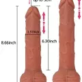 SHEQU William İleri Geri Hareketli Döner Başlı Şarjlı Realistik Dildo 22 cm 3