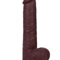 Real Skin 8″ Çift Katmanlı Kayan Derili Gerçekçi Siyah Penis 20 cm 2