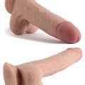 VSCNovelty 8.6″ Çift Katmanlı Kayan Derili Gerçekçi Dildo 22 cm 5