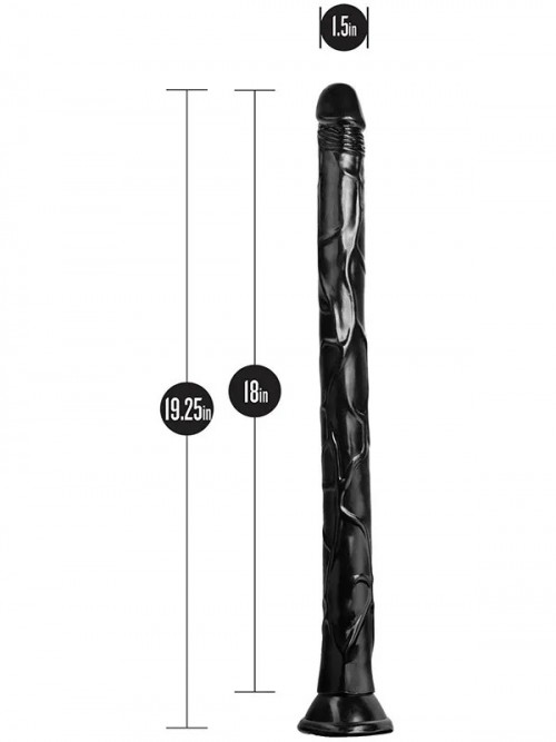 Jet Black Mamba Anal Uzun Dildo 48 cm 2