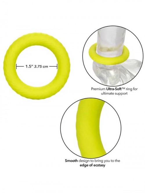 CalExotics Link Up Ultra-Soft Edge Penis Halkası Yeşil 3