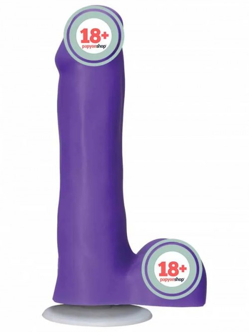 American Pop! Icon Slim 6″ Vac-U-Lock Özellikli Realistik Dildo 16.5 cm Mor