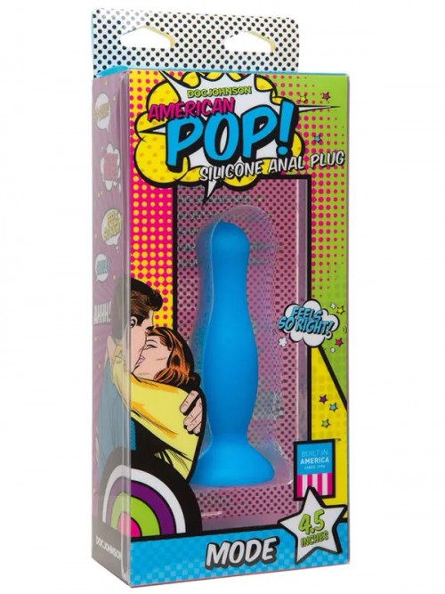 American Pop! Mode 4.5″ Silikon Anal Plug 11.5 cm Mavi 2