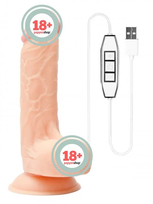Realstuff USB Kontrollü 19 cm Realistik Vibratör