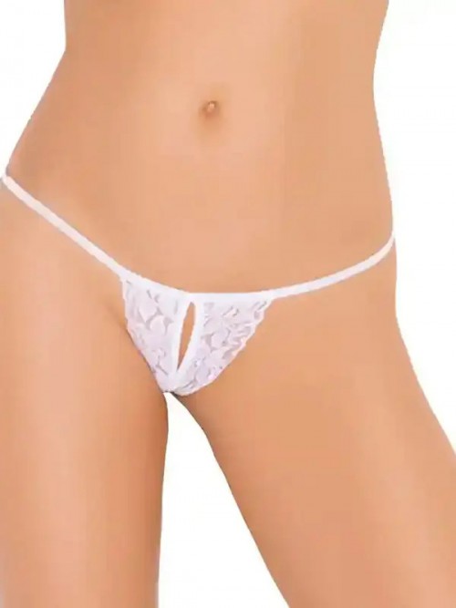 Transparan Dantelli Seksi Tanga Külot Siyah