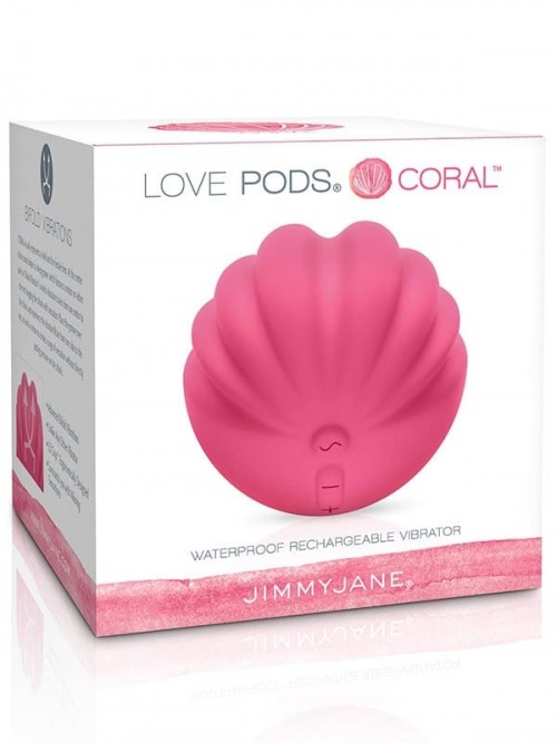 JimmyJane Coral Love Pods Şarjlı Çift Motorlu Orgazm Vibratörü Ek Resim