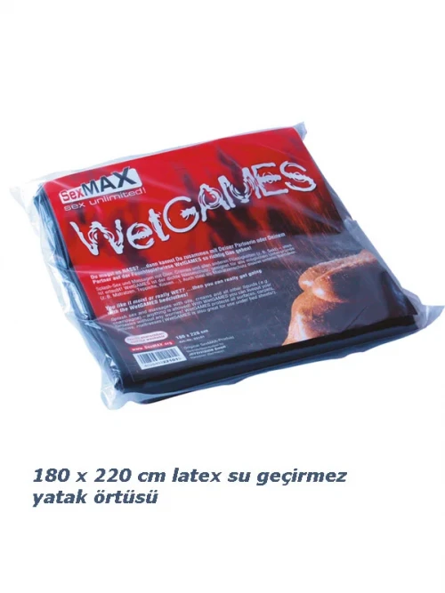 Wetgames Sex Latex Yatak Örtüsü 180 x 220 cm 3