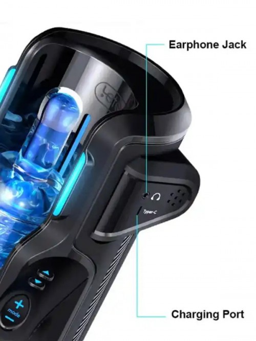 Leten Rocket Thrusting-Pro Yüksek Hızlı Otomatik Sesli Şarjlı Mastürbatör Ek Resim