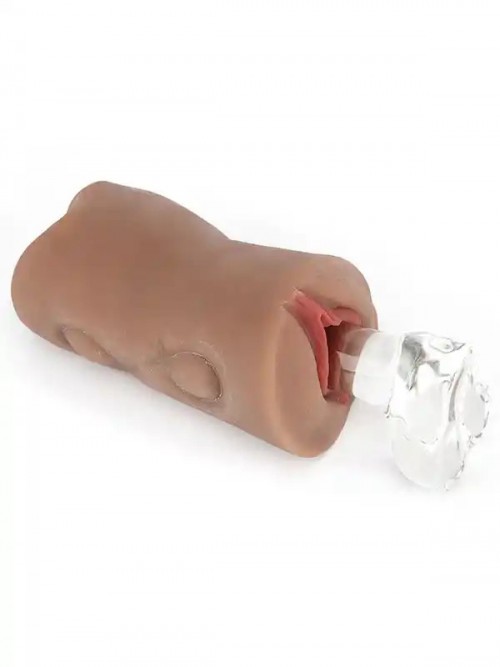 Darcy Anal ve Vajina Girişli Çift Taraflı Gerçekçi Stroker Mastürbatör Ek Resim