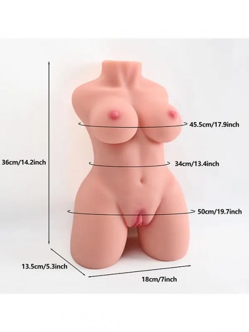 Elna İri Göğüslü Yarım Vücut Torso Mastürbatör 3.3 kg 6