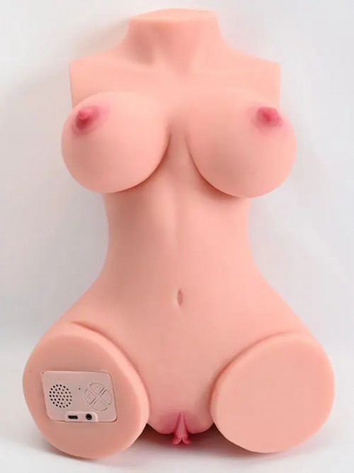 Mica Titreşimli Şarjlı Sesli Emme Fonksiyonlu Torso Vücut Mastürbatör 5.3 kg Ek Resim