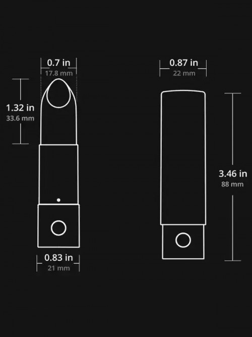 Lovense Exomoon Telefon ve Bluetooth Kontrollü Gizli Ruj Vibratör 4