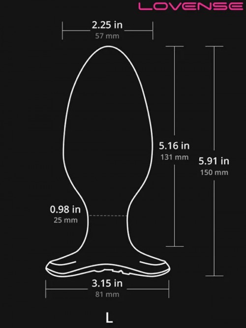 Lovense HUSH 2 Telefon ve Bluetooth Kontrollü Anal Plug 2.25″ 4