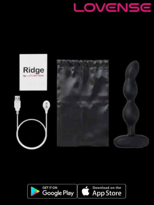 Lovense Ridge Telefon Kontrollü Anal Beads Vibratör 360° Rotating Ek Resim