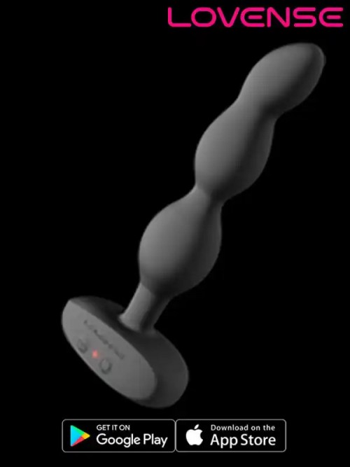 Lovense Ridge Telefon Kontrollü Anal Beads Vibratör 360° Rotating 5