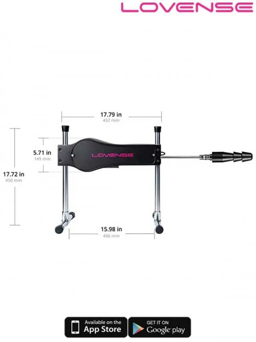 Lovense Sex Machine Telefon Kontrollü Ayarlanabilir Seks Makinesi Ek Resim