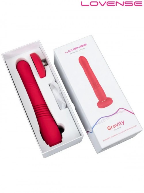 Lovense Gravity APP Kontrollü İleri Geri Hareketli Titreşimli Dildo 5