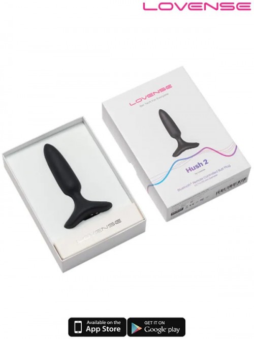 Lovense HUSH 2 Telefon ve Bluetooth Kontrollü Anal Plug 1″ 6