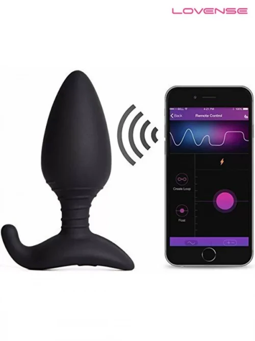Lovense HUSH Telefon ve Bluetooth Kontrollü Anal Plug 1.75″