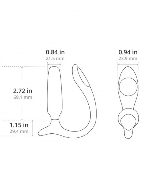 Lovense LUSH Anal Uygulama Kontrollü Giyilebilir Vibratör Ek Resim