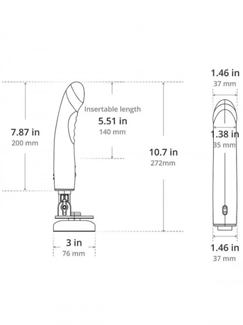 Lovense Mission 2 Telefon Kontrollü Dokunmaya Duyarlı Titreşimli Vibratör Ek Resim