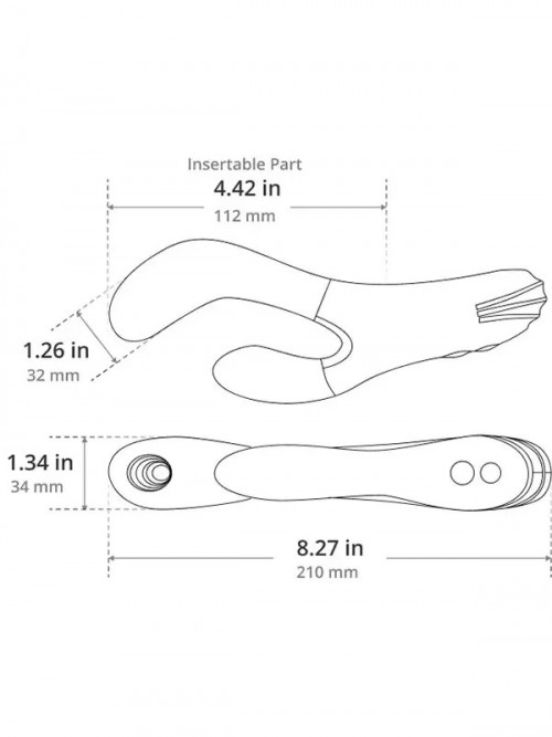 Lovense Osci 3 Telefon Kontrollü Klitoris ve G Noktası için Isıtmalı Tavşan Vibratörü 5